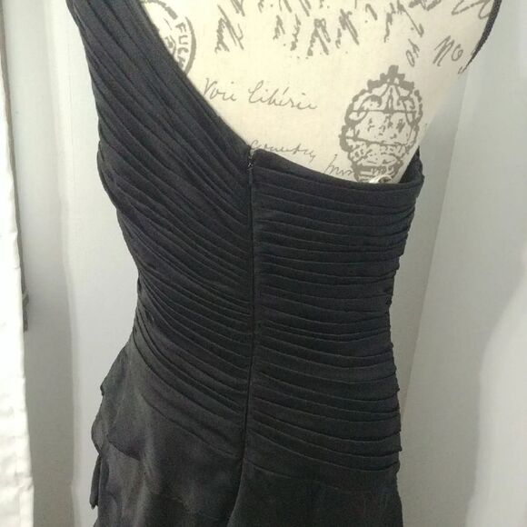 NWT Jade black one shoulder chiffon special occasion 10 - Picture 6 of 13